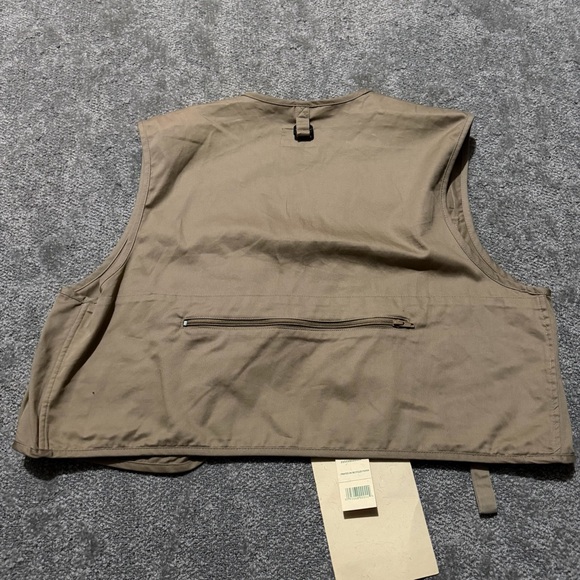 Ausable NWT old stock vintage fishing vest in khaki perfect condition size large - Picture 10 of 10